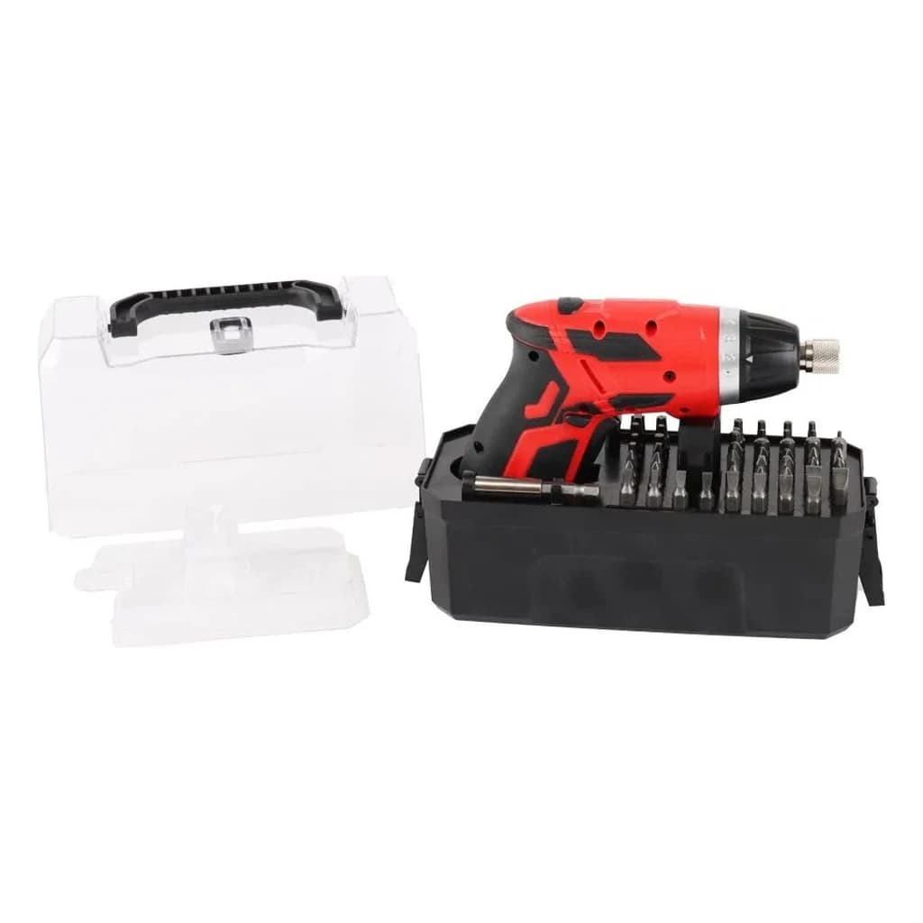 Cordless Screwdriver with 30-Bit Case