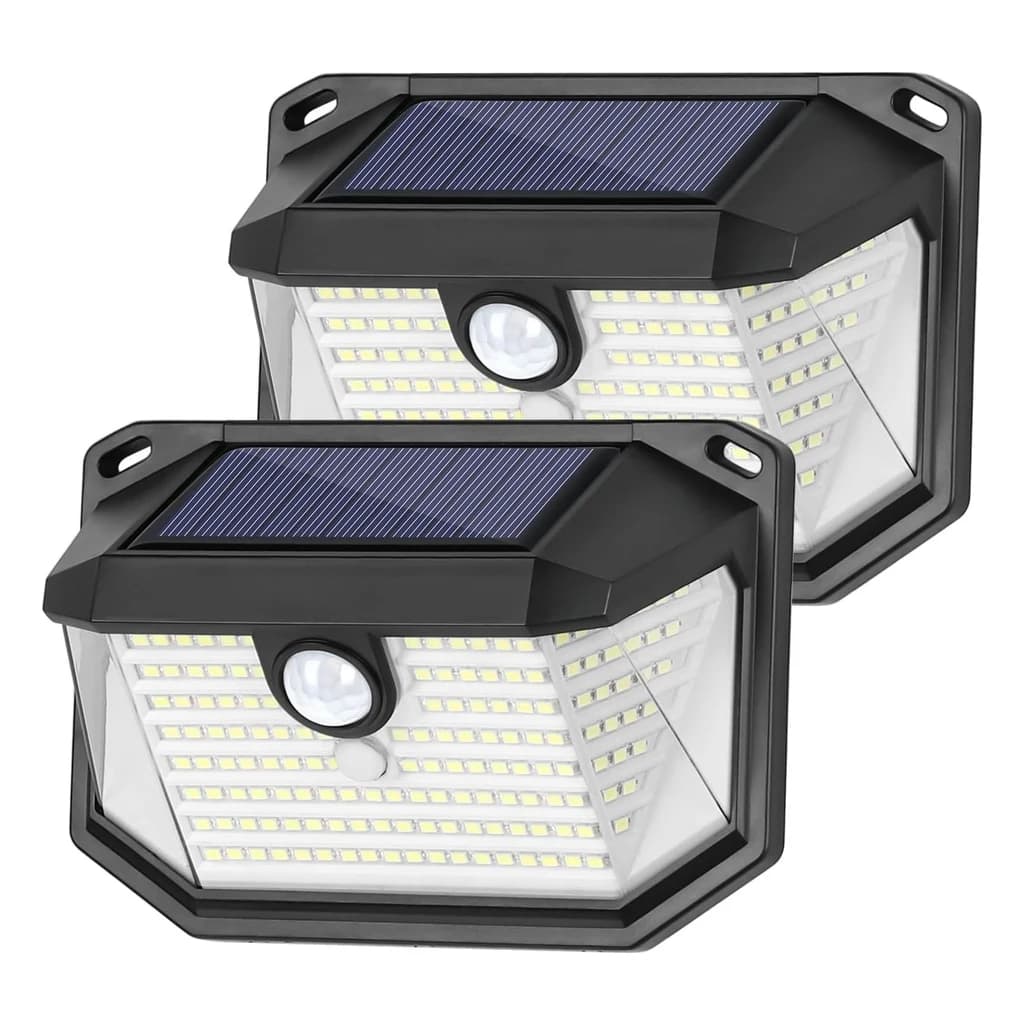 Solar Wall Lights with Motion Sensor, Pair