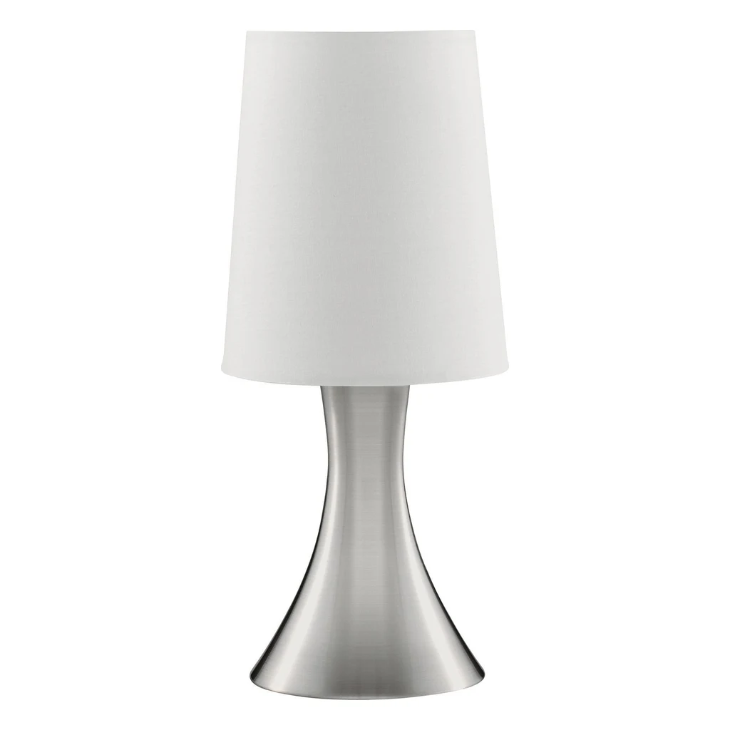 Touch-Dimmer Table Lamp, Fabric Shade
